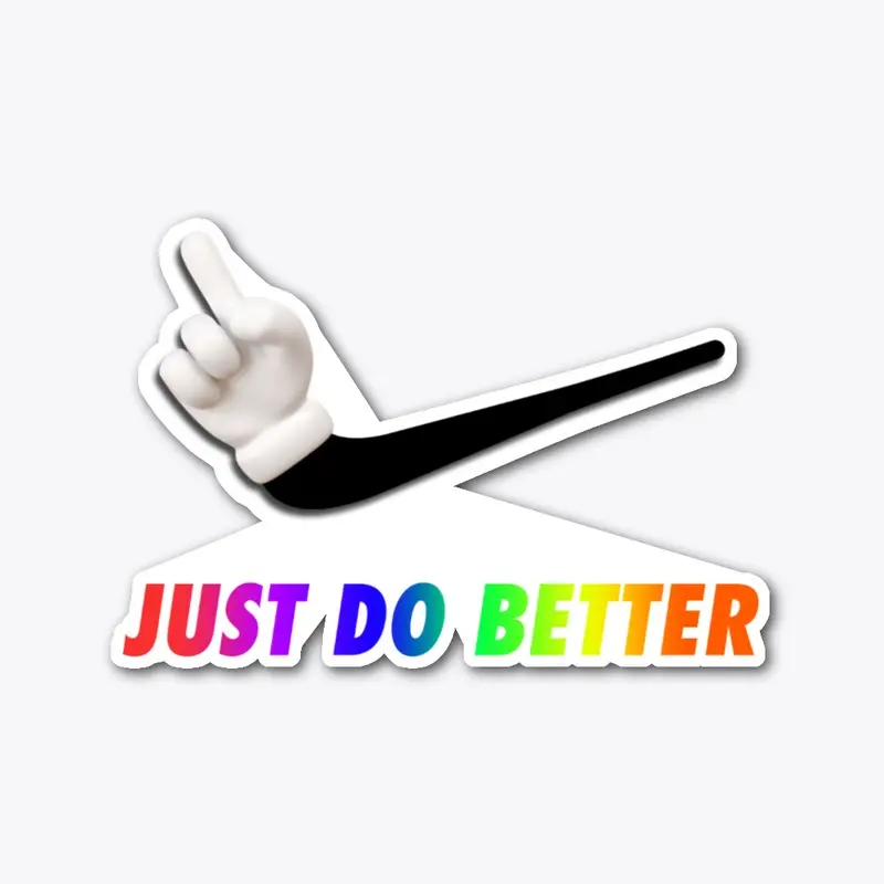 Just Do Better Logo Sticker